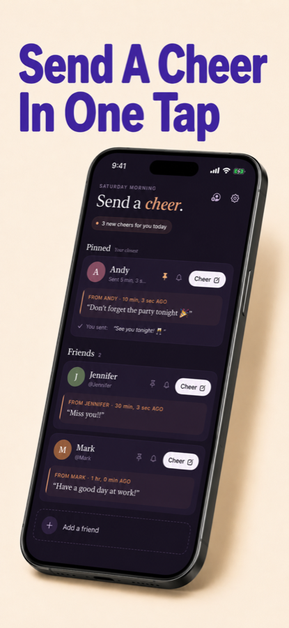 Cheers main screen